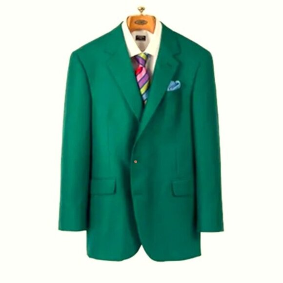 COPPLEY Biella 100% Cashmere Green Sport Coat Blazer Jacket - Picture 1 of 12